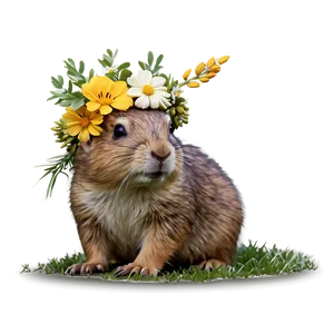 Gopher With Flower Crown Png Lgb87 PNG Image