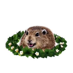 Gopher With Flower Crown Png Lkg40 PNG Image