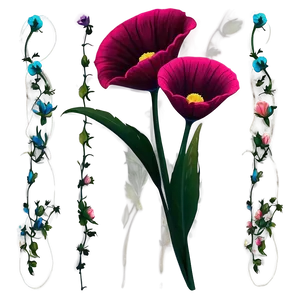 Gorgeous Flower Art Png Iww6 PNG Image