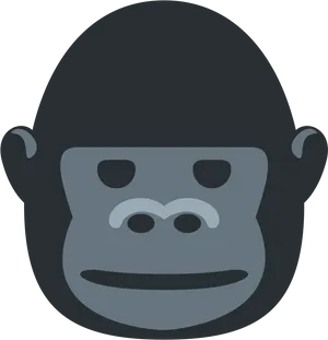 Gorilla Emoji Graphic PNG Image