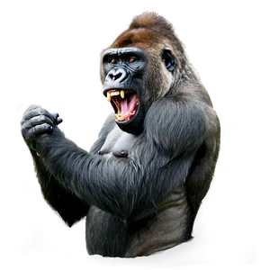 Gorilla Showing Teeth Png Sgh PNG Image