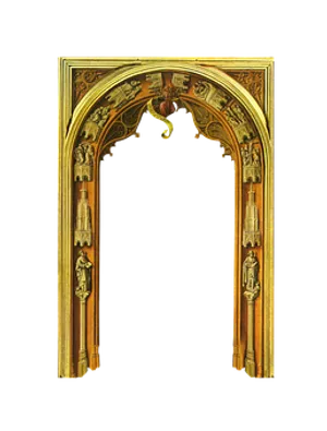 Gothic Archway Ornamentation PNG Image