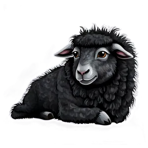 Gothic Black Sheep Png Dbg41 PNG Image