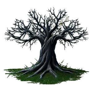 Gothic Black Tree Png Qeu68 PNG Image