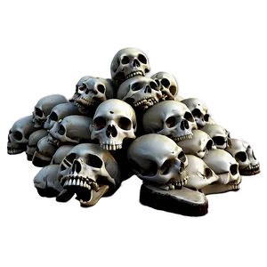 Gothic Bone Pile Artwork Png 11 PNG Image