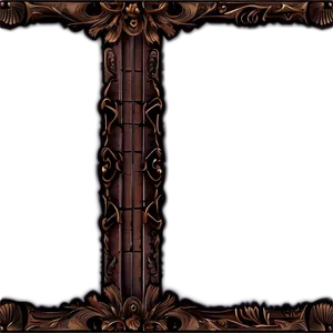 Gothic Border Frame Png Gjp PNG Image