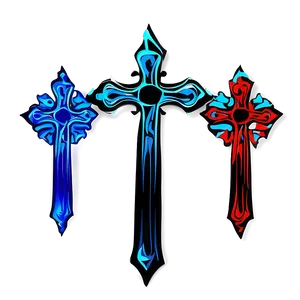 Gothic Cross Outline Png Bxs60 PNG Image