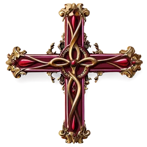 Gothic Fancy Cross Png 06292024 PNG Image