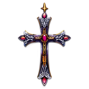 Gothic Fancy Cross Png Crq6 PNG Image