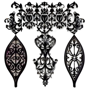 Gothic Filigree Illustration Png Tpk PNG Image