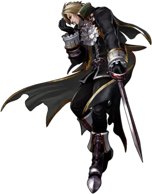 Gothic Knight Artwork PNG Image