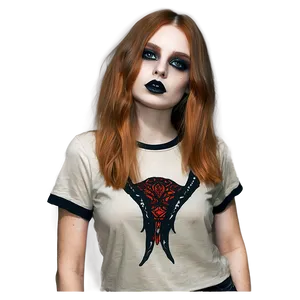 Gothic Style Graphic Tee Png 06272024 PNG Image