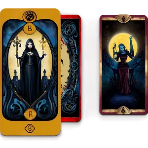 Gothic Tarot Cards Png Nov PNG Image