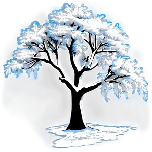 Gothic White Tree Representation Png 06252024 PNG Image