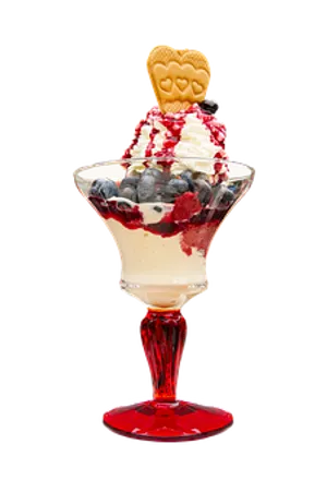 Gourmet Dessert Sundae PNG Image