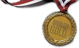 Governance Gold Medal Award PNG Image