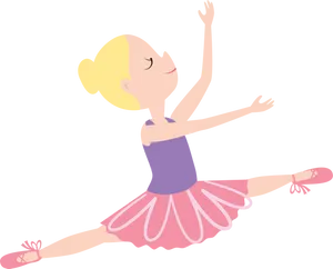 Graceful Ballerina Illustration.png PNG Image