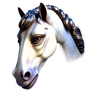 Graceful Horse Head Figure Png Qcj PNG Image