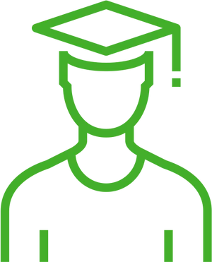 Graduate Icon Outline PNG