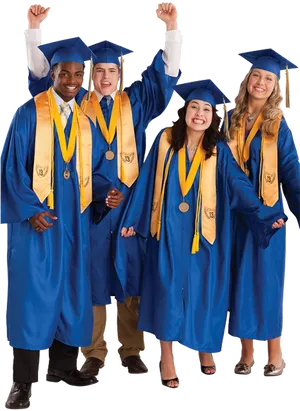 Graduating Students Celebration PNG Image