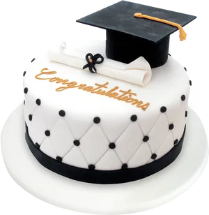 Graduation Celebration Cakewith Cap PNG Image