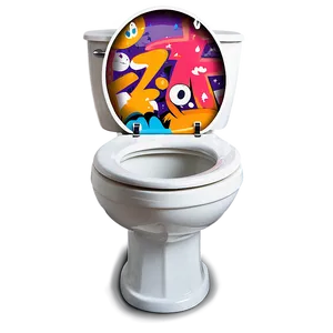 Graffiti Art Toilet Seat Png Srg PNG Image