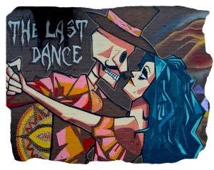 Graffiti The Last Dance PNG Image