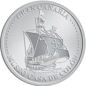 Gran Canaria Museo Casade Colon Coin PNG Image