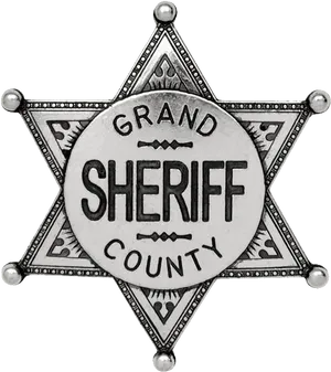 Grand County Sheriff Badge PNG Image