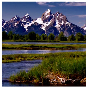 Grand Teton Mountains Wyoming Png Tnx PNG Image