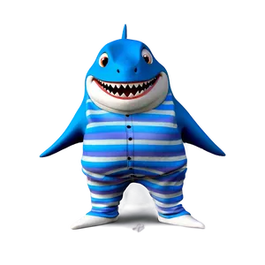 Grandpa Shark In Pajamas Png Hac PNG Image