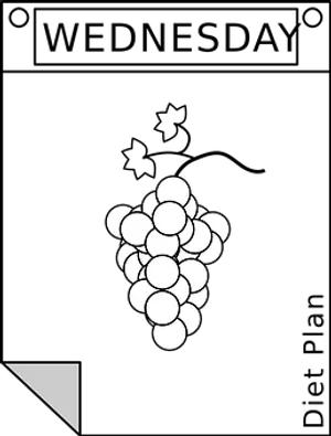 Grape Cluster Silhouette Graphic PNG