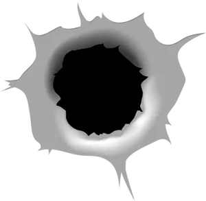 Graphic Bullet Hole Illustration PNG Image