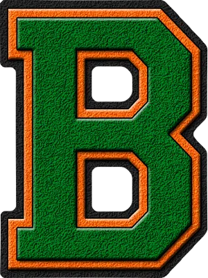 Grass Texture Letter B PNG Image