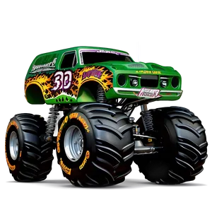 Grave Digger Monster Truck Dominance Png Rbj70 PNG Image