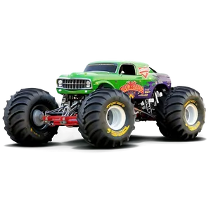 Grave Digger Monster Truck Mud Race Png Knp48 PNG Image