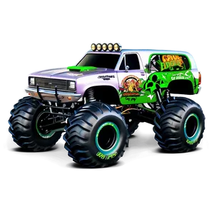 Grave Digger Monster Truck Png Scx84 PNG Image