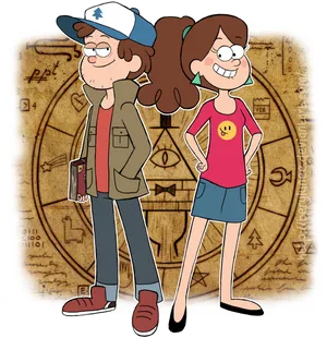 Gravity Falls Dipperand Mabel Pines PNG Image