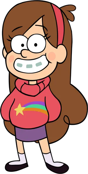 Gravity Falls Mabel Pines Character PNG Image