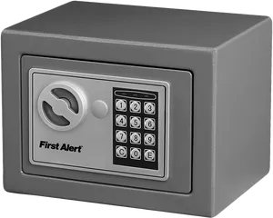 Gray Digital Safe First Alert PNG Image