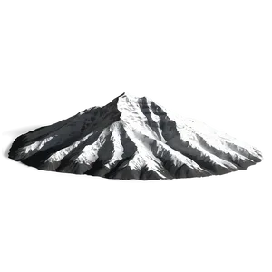 Grayscale Mountain Range Png Avg60 PNG Image