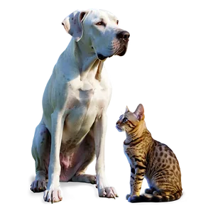 Great Dane And Cat Png 69 PNG Image