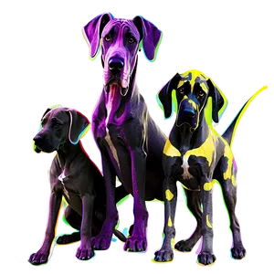 Great Dane Family Png Cmo42 PNG Image