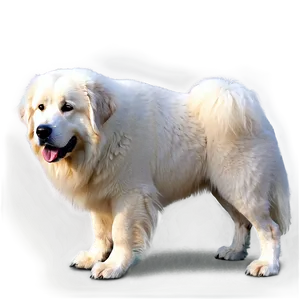 Great Pyrenees Sitting Png Gbe53 PNG Image