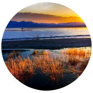 Great Salt Lake Sunset Png 06292024 PNG Image