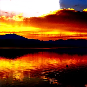 Great Salt Lake Sunset Png Lte62 PNG Image