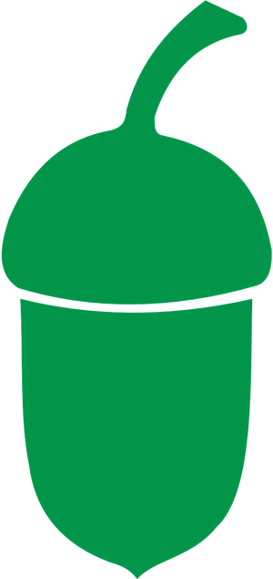 Green Acorn Icon PNG Image