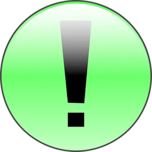 Green Alert Icon PNG Image