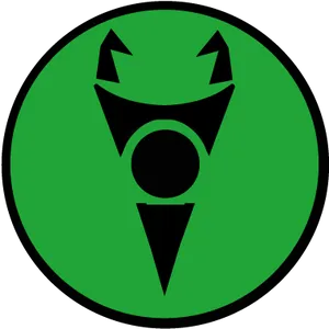 Green Alien Symbol PNG Image