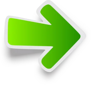 Green Arrow Direction Sign PNG Image